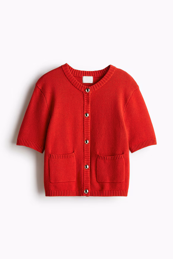 Полупальто из трикотажа с короткими рукавами