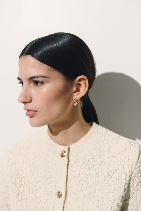 Пальто из трикотажа с текстурой