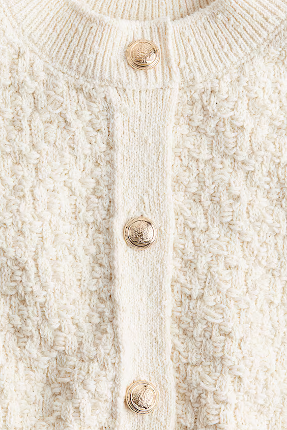 Пальто из трикотажа с текстурой