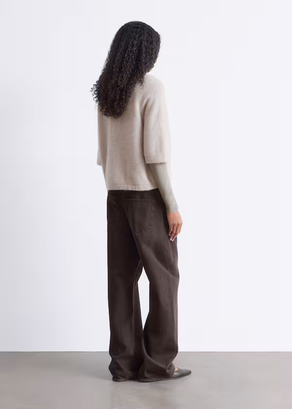 Футболка из трикотажа альпаки