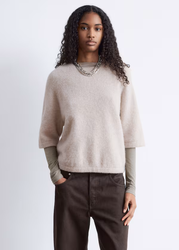 Футболка из трикотажа альпаки