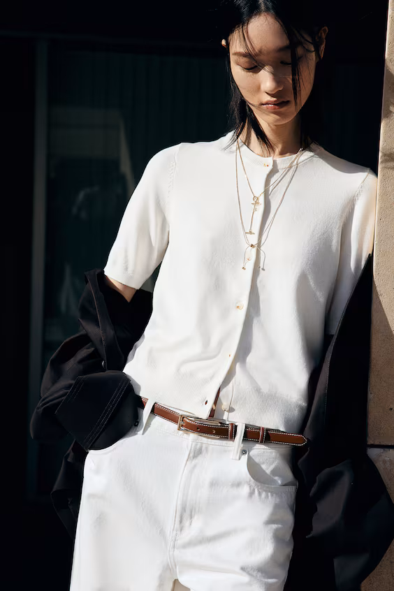 Кардиган с короткими рукавами