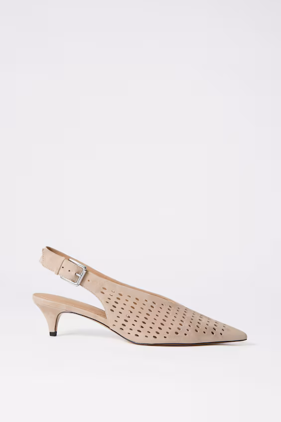 Туфли на высоком каблуке из кожи