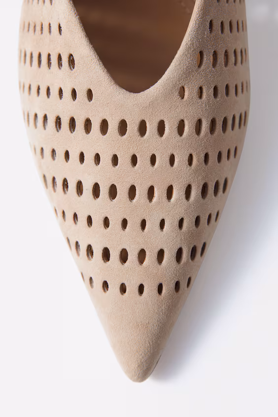 Туфли на высоком каблуке из кожи