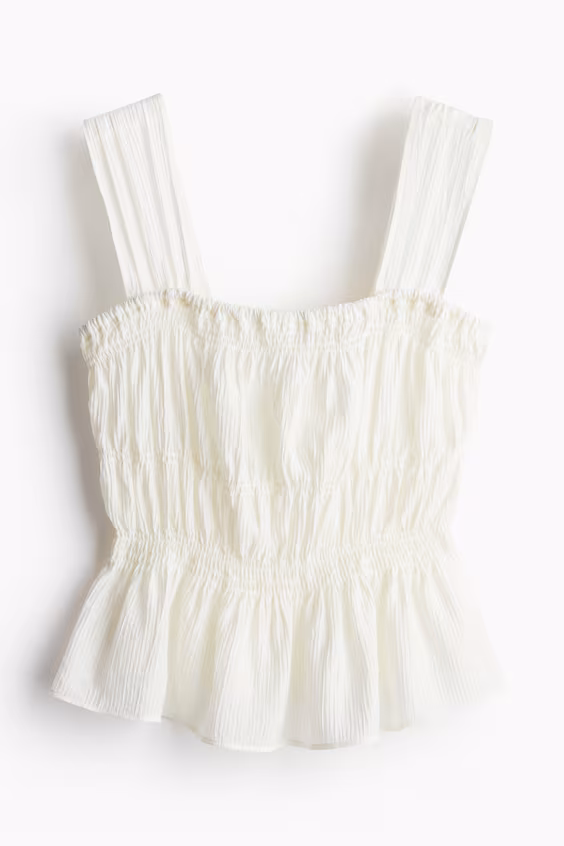 Топ баска из ткани с начесом