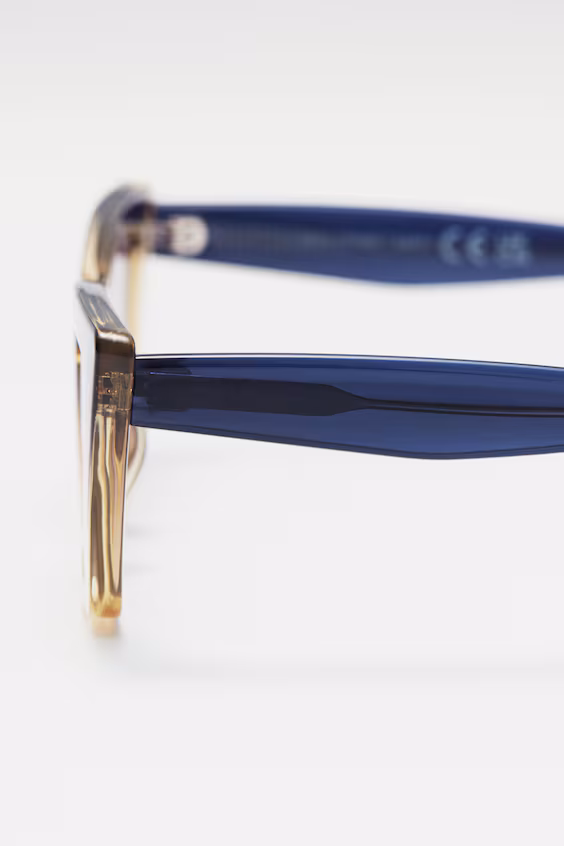 Солнцезащитные очки в стиле кошачий глаз с угловатыми линзами