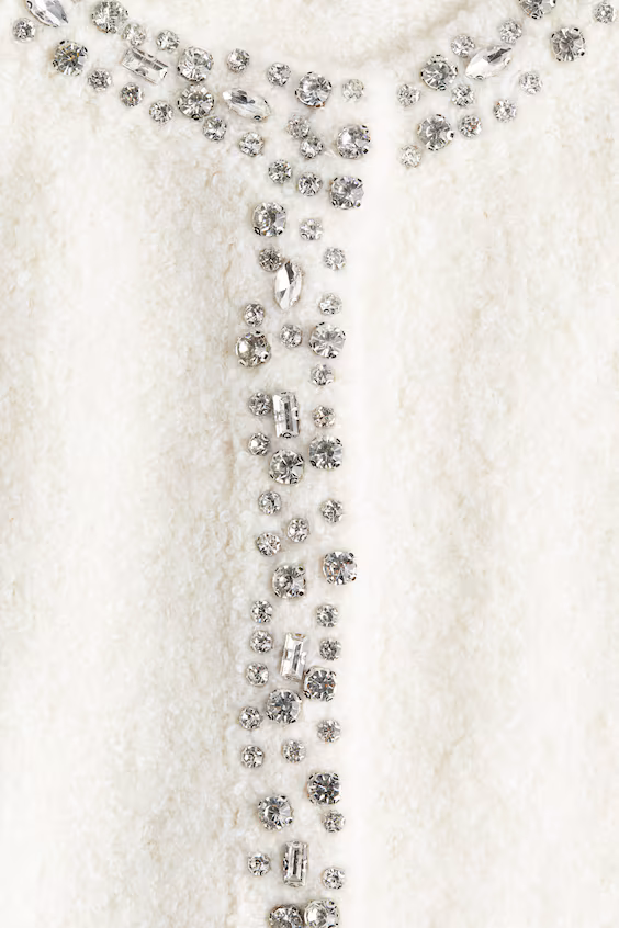 Кардиган с камнями страсс