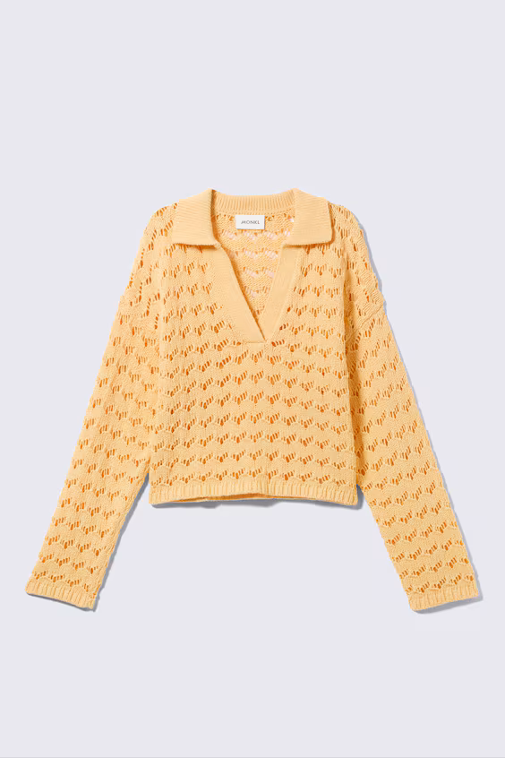 Свитер с открытым плетением