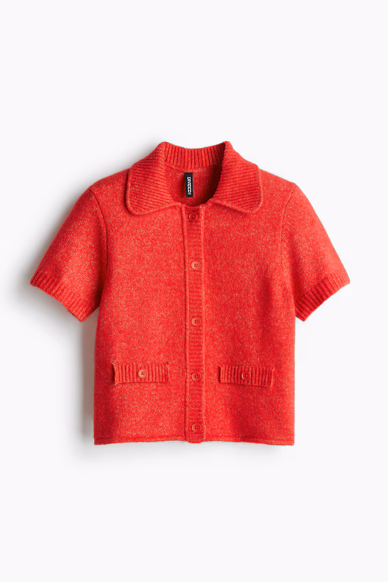 Кардиган с короткими рукавами