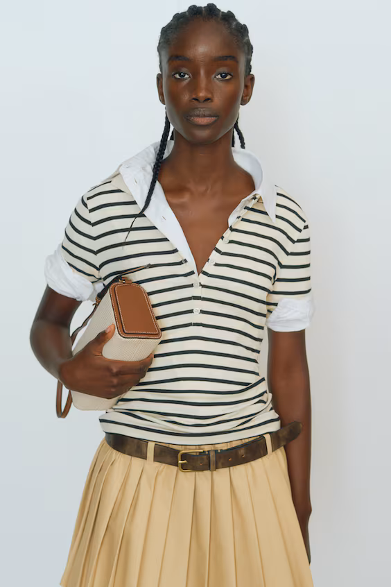 Поло в рубчике