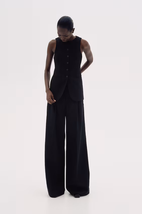 Длинный жилет-жакет