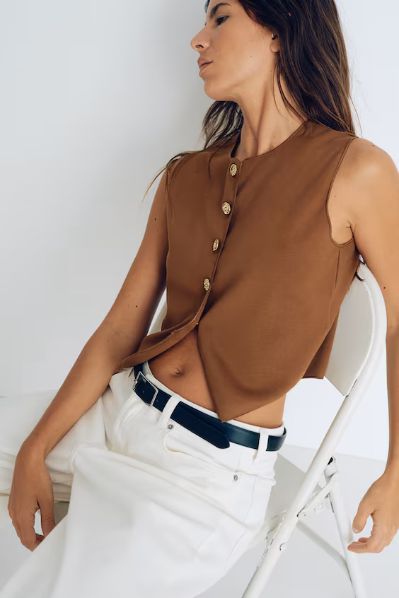 Жилет из джерси