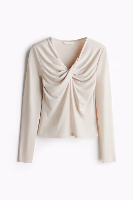 Свитер с завязкой спереди