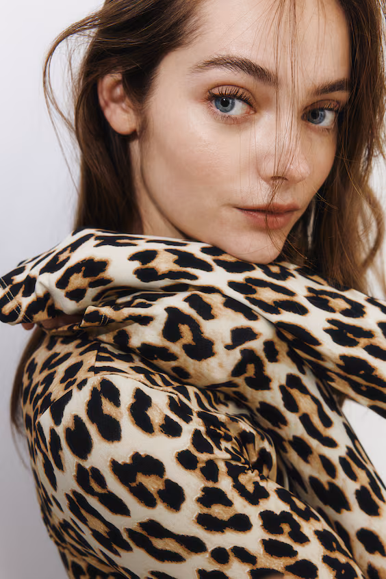 Свитер с длинными рукавами из джерси