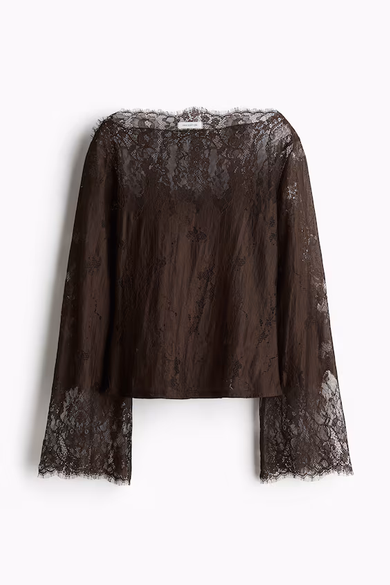 Кофта с кружевом