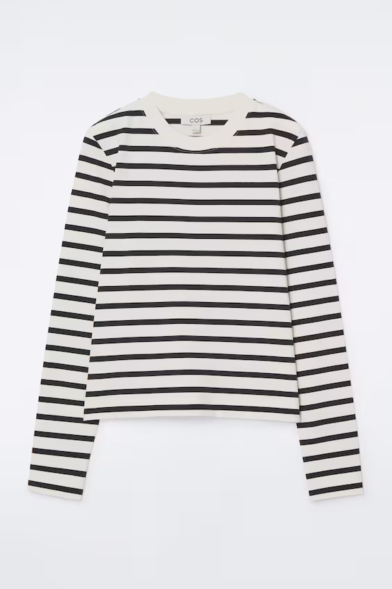 Футболка с длинными рукавами стандартного облегающего силуэта