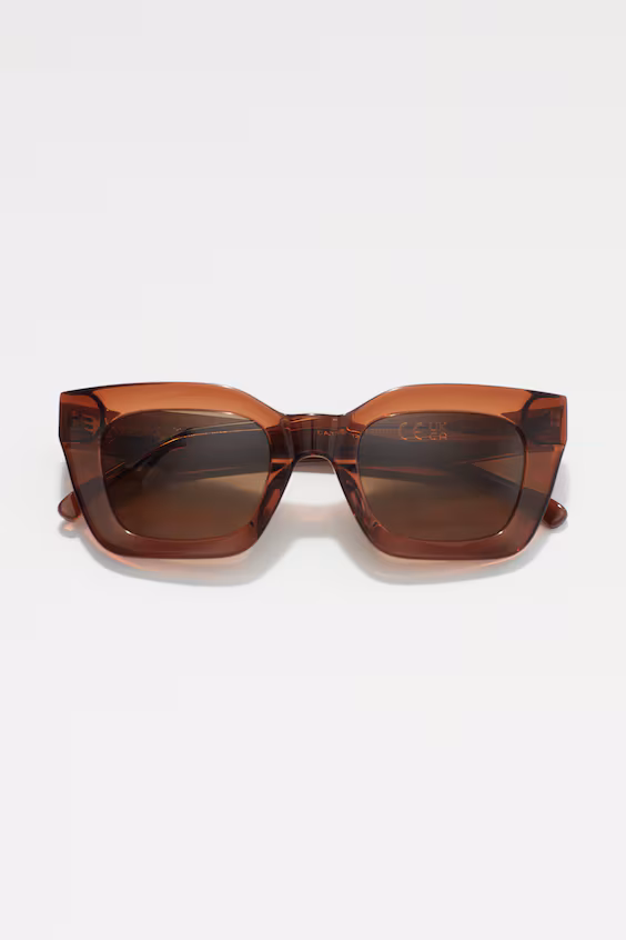 Солнечные очки с прямоугольной оправой из ацетата