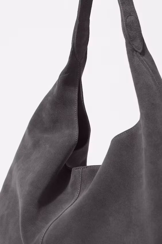 Большая сумка из замши