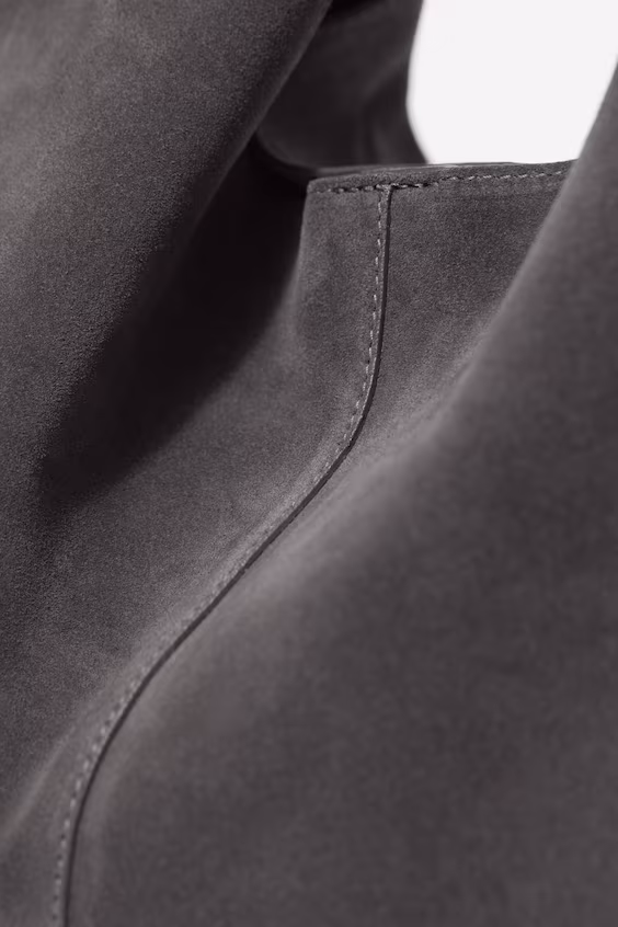 Большая сумка из замши