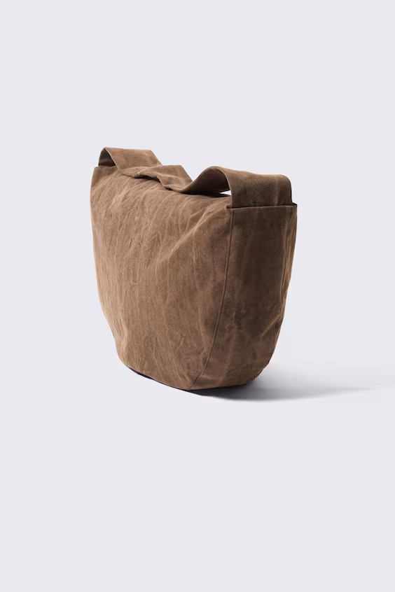 Сумка через плечо из хлопка с обработкой