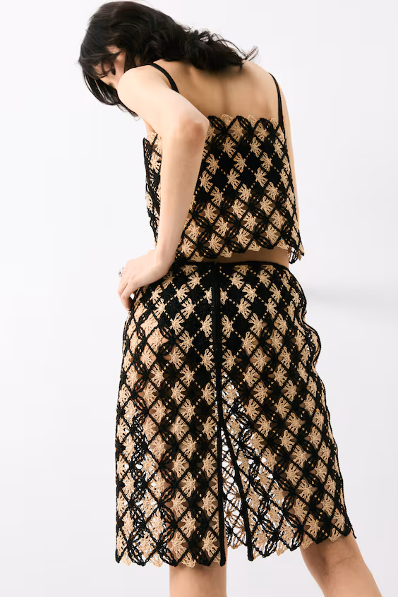 Юбка с крючком