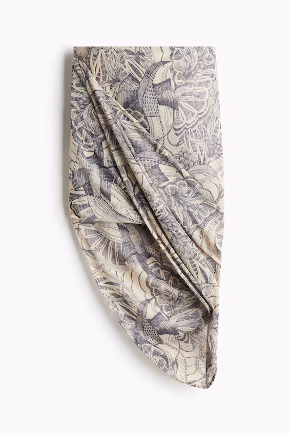 Юбка асимметричная из меша