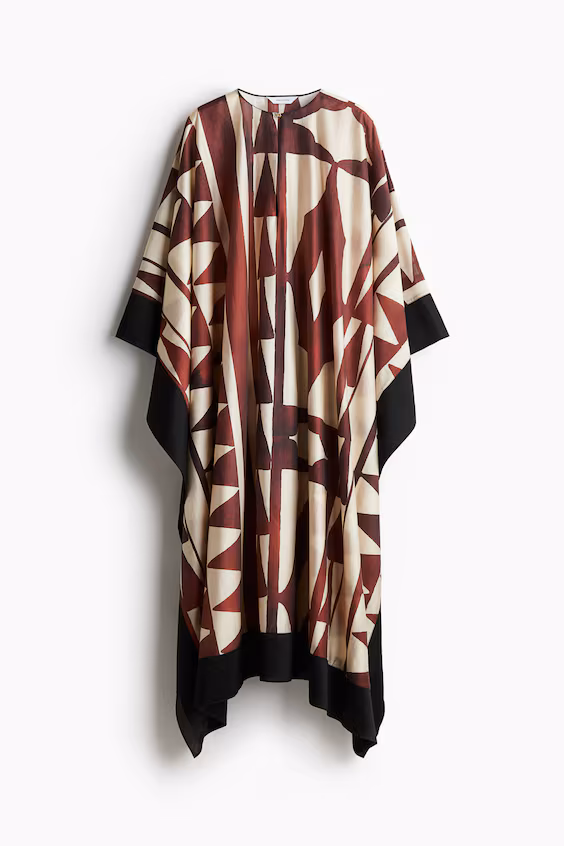 Платье свободного кроя до щиколотки