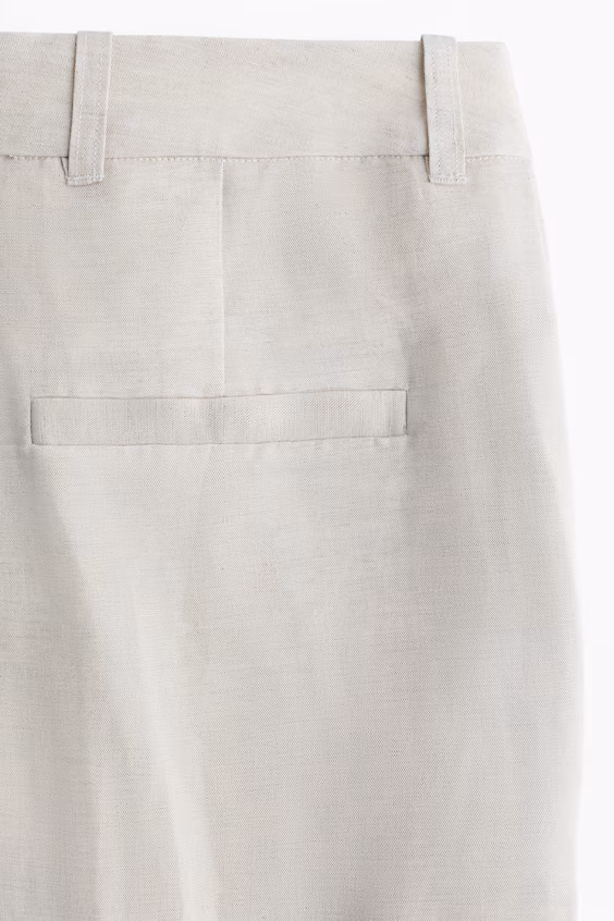 Классические брюки из смеси льна