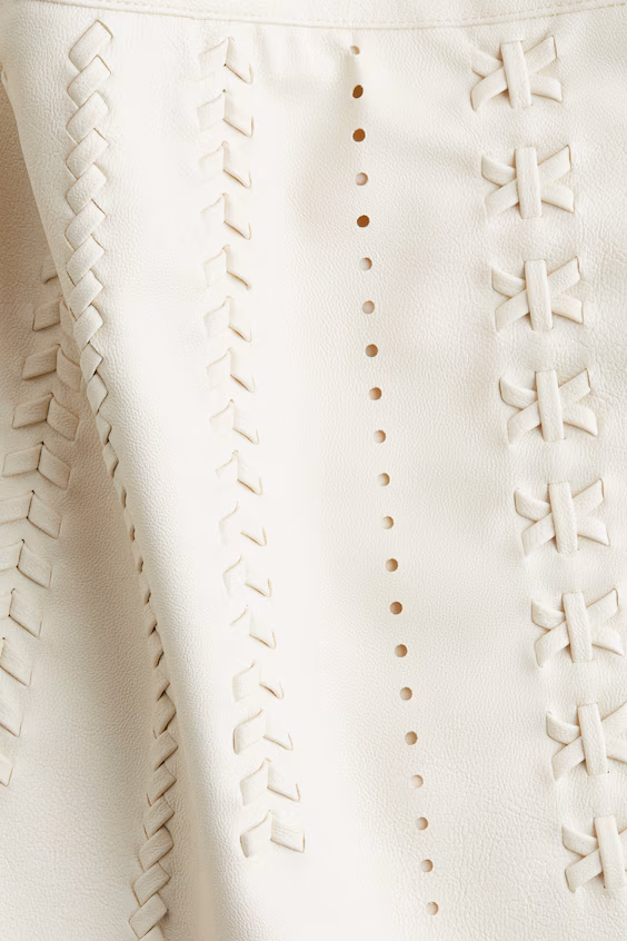 Мини-юбка из покрытой ткани