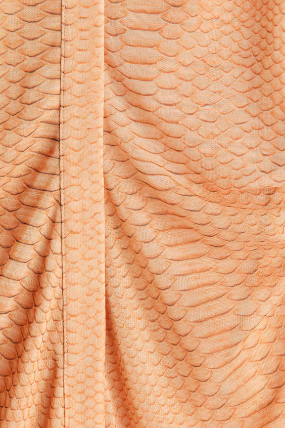 Рубашка со складками из сетчатой ткани