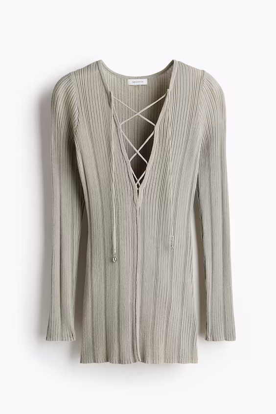 Camisola с атласными завязками