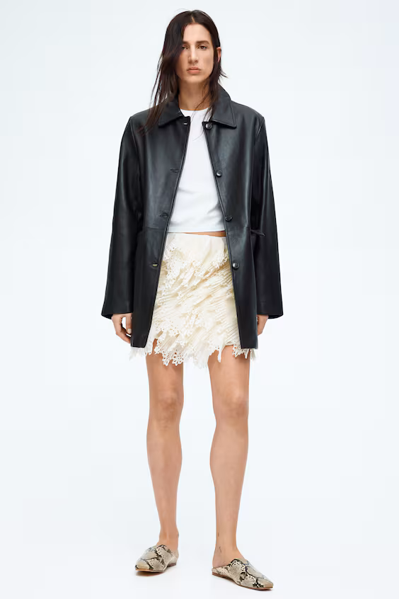 Юбка с оборками из шифона