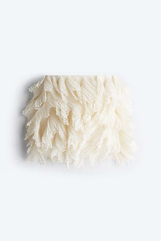 Юбка с оборками из шифона