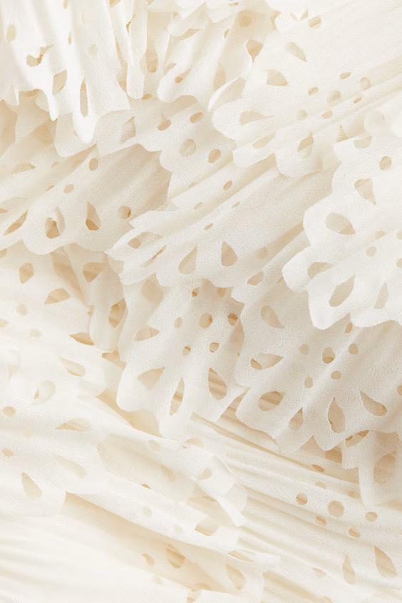 Юбка с оборками из шифона