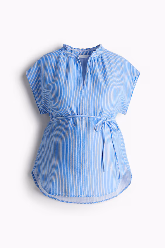 H&m mama блузка из муселина с завязкой