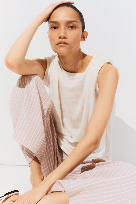 Mama комфортные широкие брюки из муселина