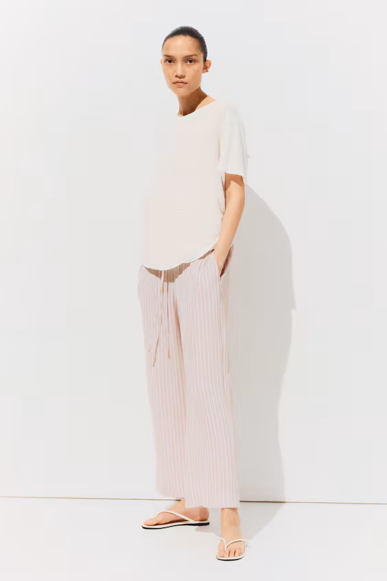 Mama комфортные широкие брюки из муселина