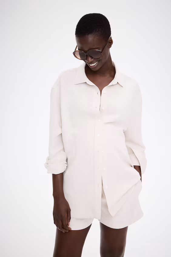 Mama шорты из смесового льна