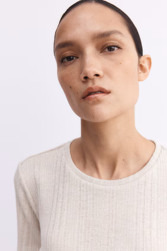 Комплект из 2 предметов из ребристого трикотажа для будущих мам