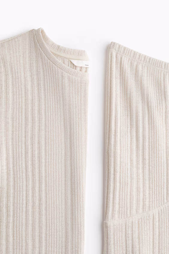 Комплект из 2 предметов из ребристого трикотажа для будущих мам