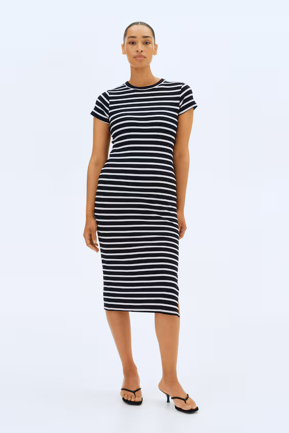 Mama платье-футболка из рубчика