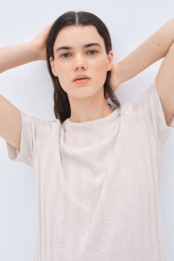 Платье h&m mama в рубчик