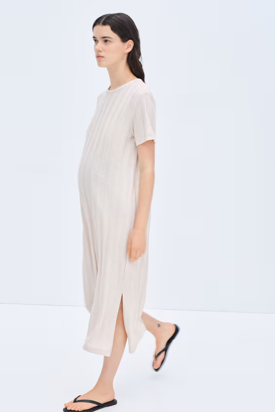 Платье h&m mama в рубчик