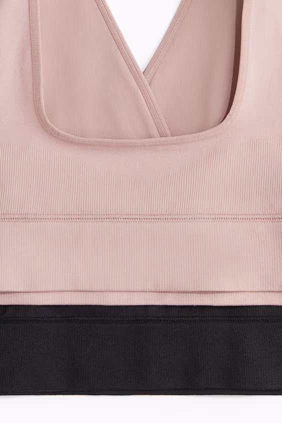 Пакет из 2 бесшовных кормящих лифчиков mama