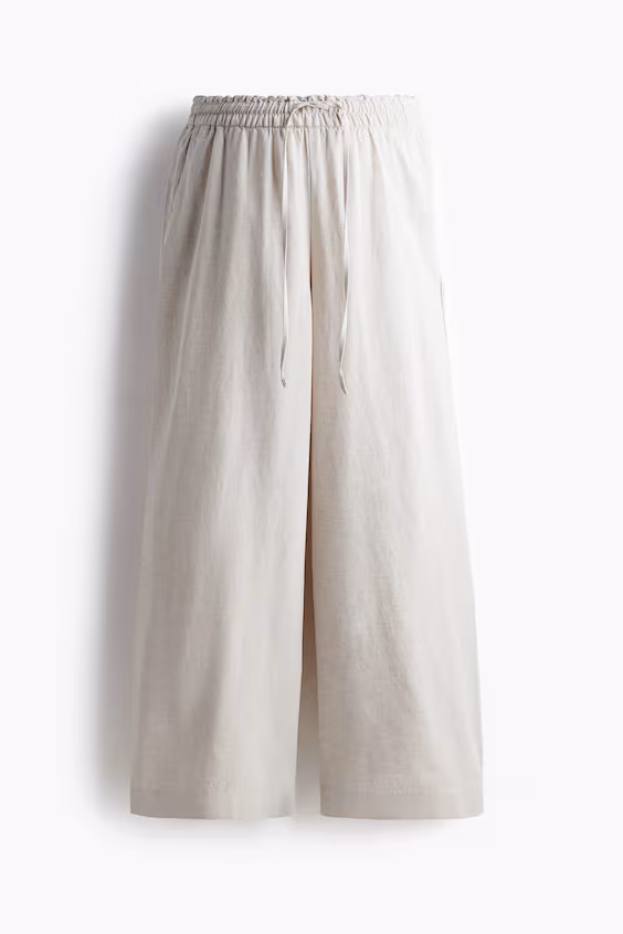 Mama комфортабельные брюки before & after из льняной смеси