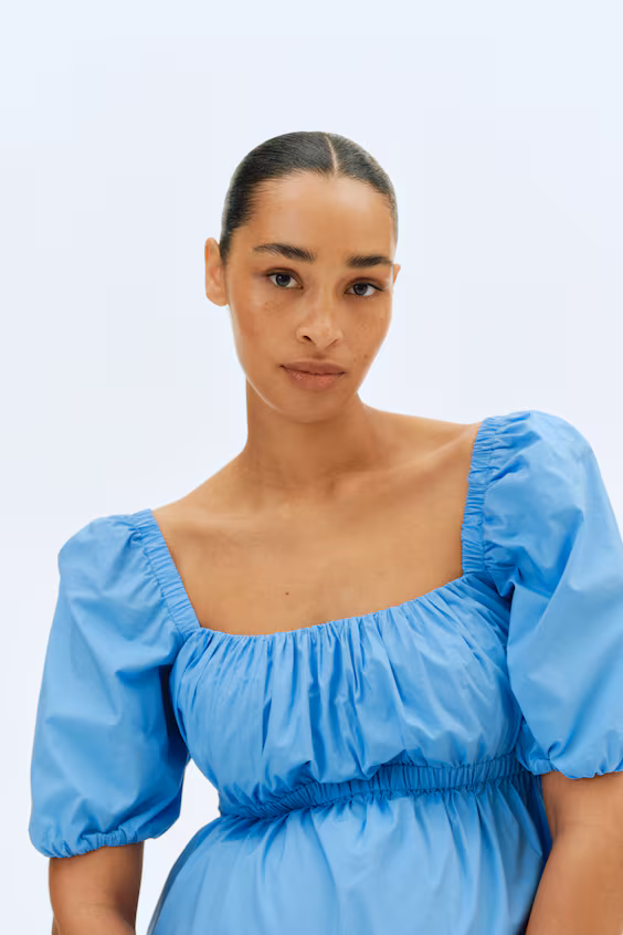 H&m платье из хлопковой вискозной поплина для беременных