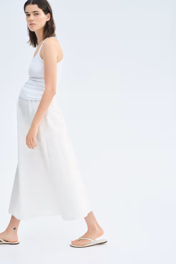 Юбка с вышивкой