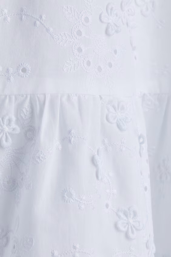 Платье mama с английской вышивкой