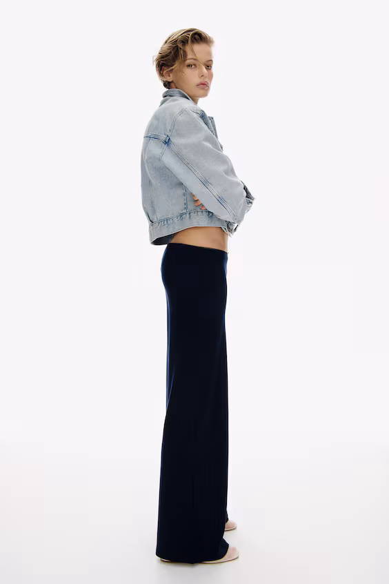 Брюки из джерси с точечным узором