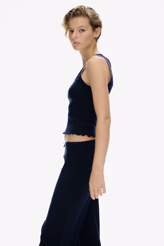 Брюки из джерси с точечным узором